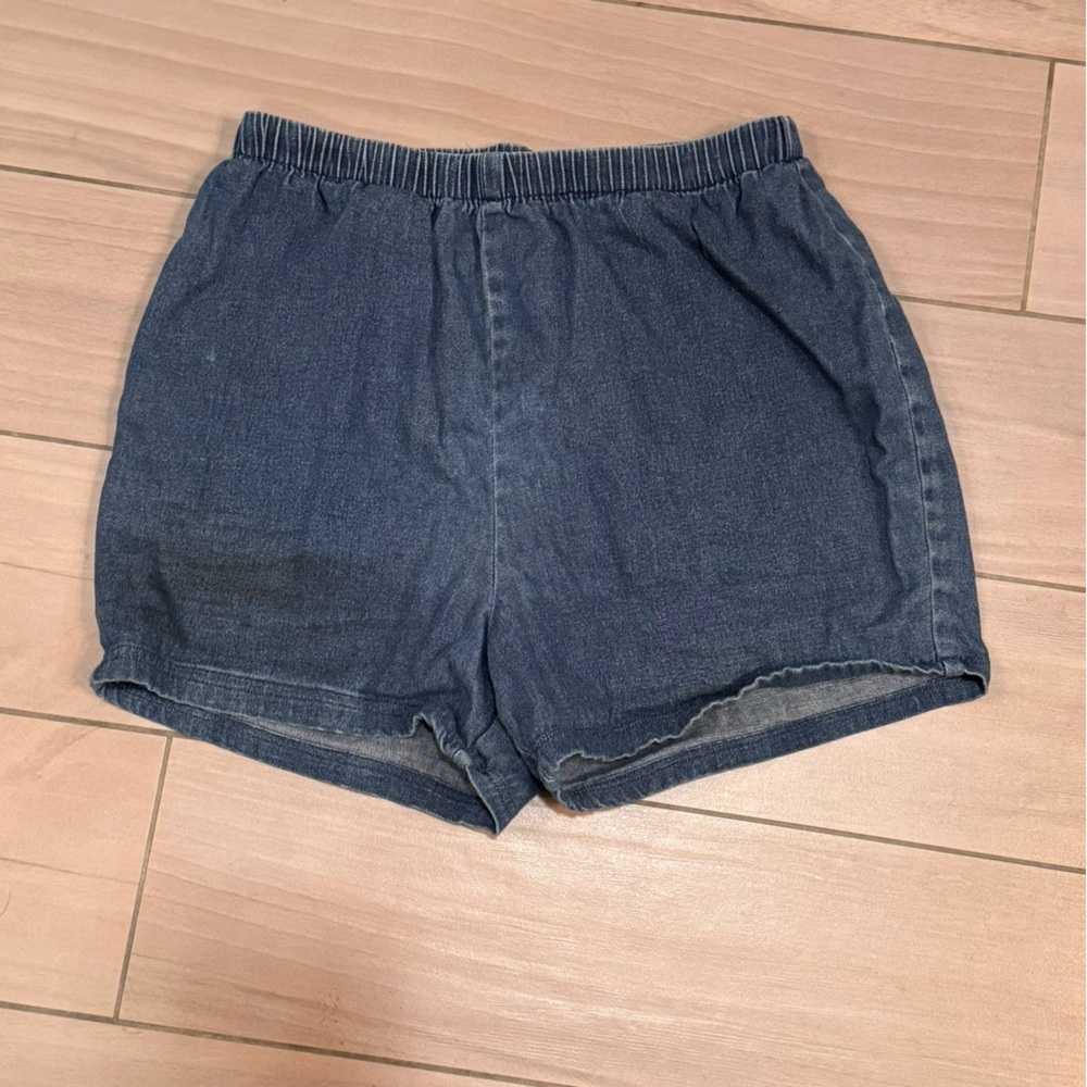 Casual Blue stretchy Denim Shorts SMALL